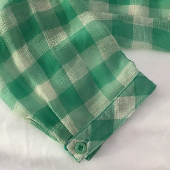 🌟2XHP🌟Free People Boxy Gingham Check Top - Picture 6 of 7